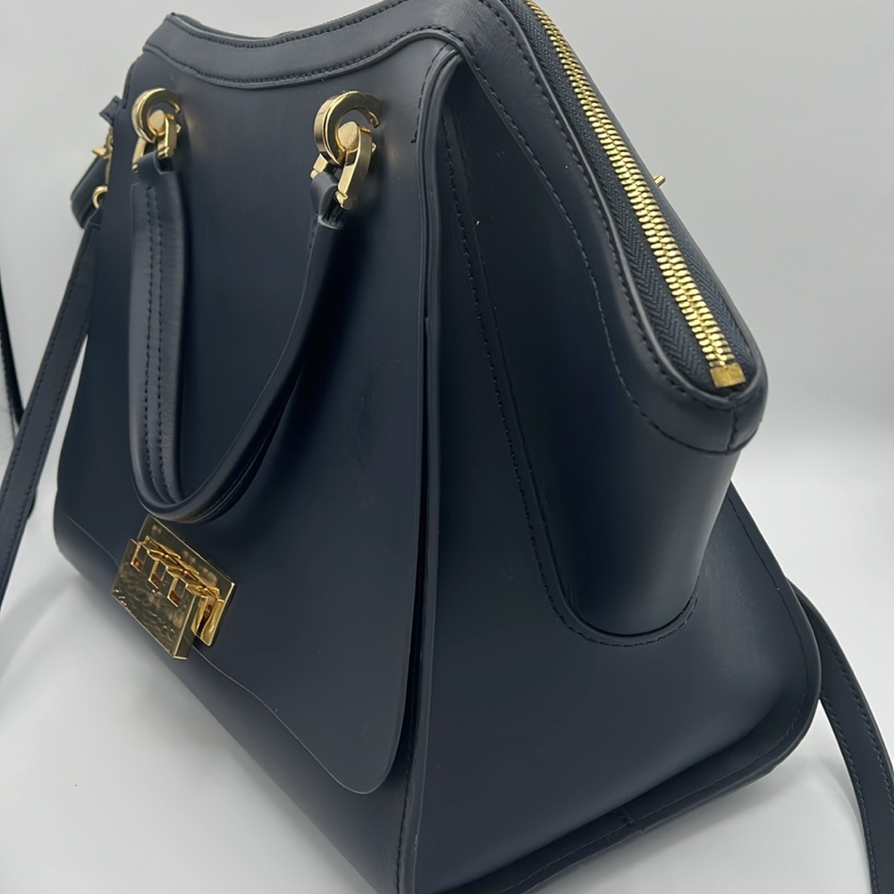 ZAC Zac Posen Eartha Iconic Jumbo Double Handle Satchel Crossbody Bag - Picture 9 of 11